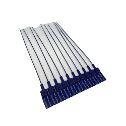 Scellés de sécurité en plastique numérotés - Impression EMBALVIT - Conditionnement 1000 pièces