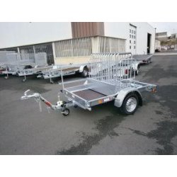 Remorque porte 14 panneaux - PTC 750 kg - Timon articulé non freiné - ECIM