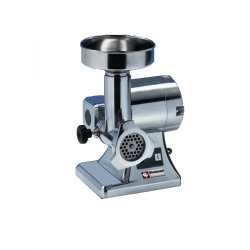 Hachoir à viande professionnel FAMA TS8 - 20kg/h - Alliage aluminium et inox auto-aiguisage
