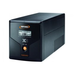 Infosec onduleur X3 EX 1200 VA - Line interactive avec AVR - 600 Watts - 4 prises rondes FR - Port USB