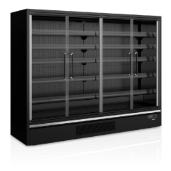 Vitrine réfrigérée pour supermarché à froid positif 2580mm Profondeur 740mm Galaxy+ GP26FGD Black