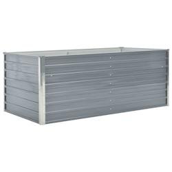Helloshop26 - Jardinière 160 x 80 x 45 cm acier galvanisé gris 02_0000793 - gris acier 3000071261536