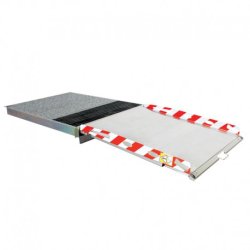 Rampe frontale URBAccède 900 - encastrable, escamotable, pour ERP, acier traité anticorrosion