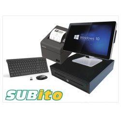 Terminal de point de vente - restaurant, boulangerie, brasserie, bar - Pack Audrey avec logiciel certifié NF525 et accessoires