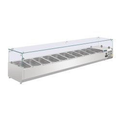 Vitrine à ingrédients réfrigérée série g 10x gn1/4 - G611