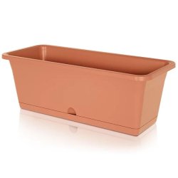 Prosperplast - Pot CAMELIA - 59,5x17x14,3 cm, terracotta - orange plastique polypropylène ZA3113