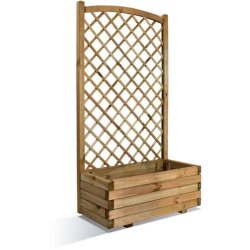 Bac à fleurs lierre en arc - 80 cm - Pin européen traité - 75 litres - Livré en kit
