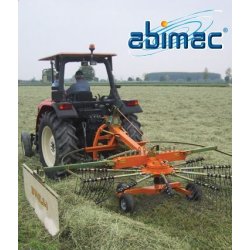 Abimac Borello 3.8 S - Andaineur rotatif - 3,80 m de largeur de travail - Châssis directeur et essieu tandem basculant