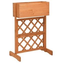 Helloshop26 - Jardinière à treillis de jardin 45 x 30 x 74 cm bois de sapin 02_0000877 - Bois massif 3000072121532
