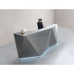 Bureau d'accueil design façade en verre