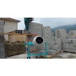 S160 bétonnières - capacité de malaxage 115 L - cuve 160 L - moteur mono 0.3 kW
