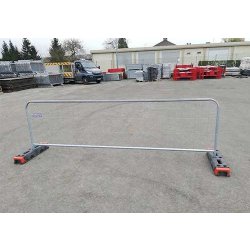 Clôture arrondie temporaire grillagée - 3.5*1m - légèreté - pré-galvanisée