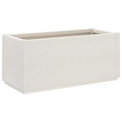 Helloshop26 - Jardinière bac lit surélevé plantes fleurs terrasse jardin 80 x 36 x 35 cm PP blanc 02_0037867 - blanc 3000217638147