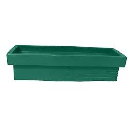 Jardinière design effet pierre 70l avec réserve d'eau-plast'up rotomoulage - VERT FONCE - vert 0727156537258