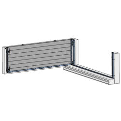 Portail / portillon anti-inondation - Flo-Gate RE - aluminium à charnières relevables - étanchéité 3 côtés