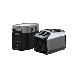 Climatiseur portable EcoFlow WAVE 2 + Station électrique portable EcoFlow DELTA Max 2000
