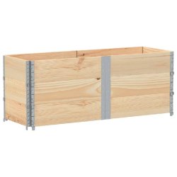 Helloshop26 - Jardinière bac lit surélevé plantes fleurs terrasse jardin 150 x 50 cm bois de pin massif marron 02_0037431 - marron métal 3000213868821