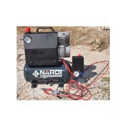 Compresseur basse pression 8 bars - Silverstone 2 12/24V - Cuve 5L - Nardi Compressori France