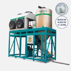Machine à glace en bloc - Block CP 20T - Production 20 000 kg/24h avec dimensions ajustables