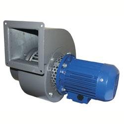 Ventilateur centrifuge EP-AT - 200°C en continu - moteur triphasé 0,18 à 2,2 kW - débit 200 à 3000 m3/h - pression jusqu'à 1200 Pa