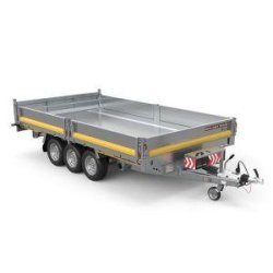 Benne 360x200 - 3500 kg PTC - 3 essieux - Tipper 526 - Brian James - Hayon arrière ouverture 270°
