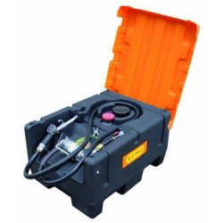 Station essence KS Easy Mobil 120 litres ADR - Pompe manuelle - Avec capot - CEMO - 10092F