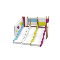 Toboggan d'extérieur pour enfants - Age 18 mois à 7 ans - Tobo'Gliss H82