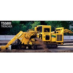 Trancheuse de sol Vermeer T558III - 23t, moteur John Deere Tier 3, déport coulissant hydraulique