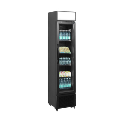 Vitrine réfrigérée verticale 1 porte AURA - 114L - 435x505mm - 2013mm - froid positif ventilé