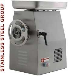 Hachoir à viande professionnel Maxi n°32 TCM-32 - 600 kg/h - acier inox AISI 304 - moteur ventilé 3 HP