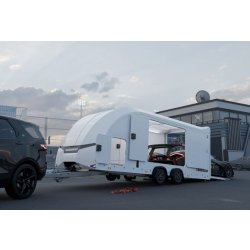 Remorque porte-voiture fermée haut de gamme pour les voitures classiques et le transport général de véhicules - 2 roues - RACE SPORT - 341-5020-30-2-12-B