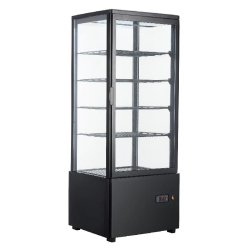 Vitrine réfrigérée de comptoir positive Noir 98L CUISTANCE