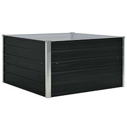 Helloshop26 - Jardinière 100 x 100 x 45 cm acier galvanisé anthracite 02_0000783 - acier 3000071161539