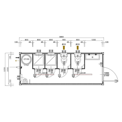 Bungalow sanitaire - export