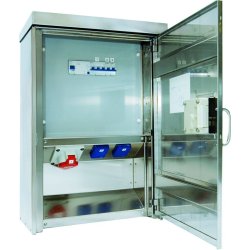 Coffret mural en acier inoxydable - encastrable ou fixation saillie - 8 à 20 modules
