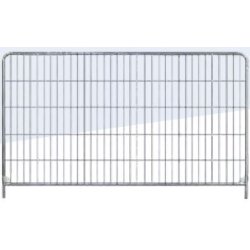 Clôture grillagée de chantier plus solide - Sodimar - 3500x2000mm avec tubes Ø38mm et pieds renforcés