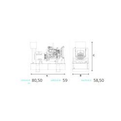Gza3-6 t6 groupe électrogène - genelec-  6,6kw prp