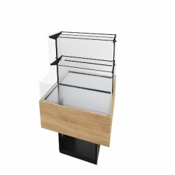 ITALCONCEPT L2G Ilot Promo Ls, Froid Ventile, Groupe Loge -1/+7°C, 1300 x 1200 x 1200mm - 3616350187871