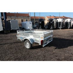 Remorque robuste Lider Robust 39350 - structure rustique, essieu 750 kg sans frein, transport foin, fumier, bois, matériaux divers