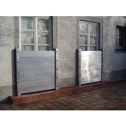 Système de protection contre les inondations pour maison individuelle ou site industriel - Flo-Dem 50K - Aluminium léger, hauteur max 3m