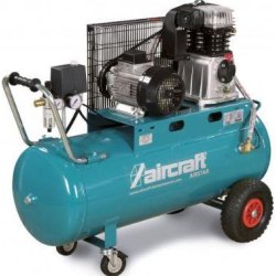 Compresseur Aircraft Airstar 703/100 - 2009731 - Bicylindre performant, cuve 100L, 400V