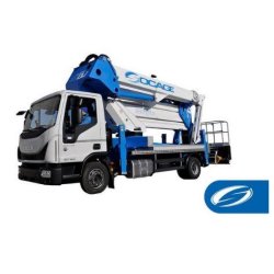 Camion nacelle SOCAGE Forste 37DJ SPEED - Plate-forme articulée avec jib hydraulique - Hauteur de travail 37,30m et portée 21m