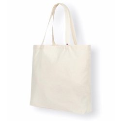 ECONOMIE CIRCULAIRE ! Sacs 420x400x80 mm en fibres textiles recyclées pour le shopping - "tote bag" - SSCT4141-ID05/RC