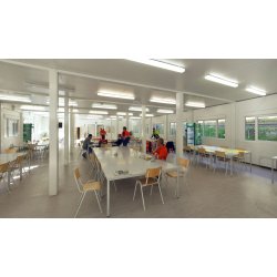 Réfectoire et cantine de chantier - Gamme ProEco de PROCONTAIN avec modularité et conformité