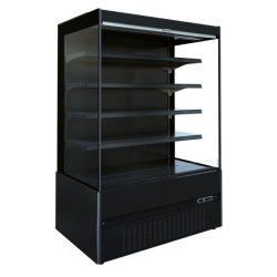 Vitrine mural libre service 3m1 noir ouvert jamie 1.3 - 7350.0035