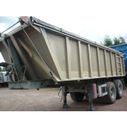 Bennes à déchets grands volumes TP alu 7200 - 2 essieux SMB suspension air - Kaiser VO12031