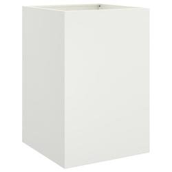 Helloshop26 - Jardinière bac lit surélevé plantes fleurs terrasse jardin 52 x 48 x 75 cm acier blanc 02_0037684 - blanc acier 3000214272078