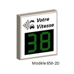 Radar de vitesse pour usagers et gestionnaires de voirie - Gamme PIV - Modèles 650-2D et 850-2D