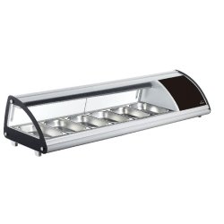 Vitrine réfrigérée 6x GN1/3 - LACOR - Verre et acier inoxydable - Refroidissement par compresseur - Température 0 à 12°C
