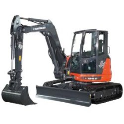 Mini-pelle ES 85 ZT - poids 9 tonnes - profondeur d'excavation 4,27 m - moteur 46,3 kW